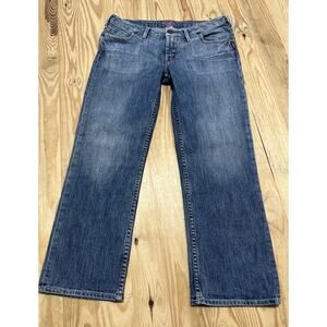 SILVER Laura Blue Stretch Cropped Jeans Low-Rise Women’s Size 30x25